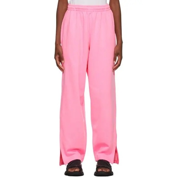 BALENCIAGA Pink Jogging Lounge Pants $995 NWT Sweatpants - Picture 1 of 9